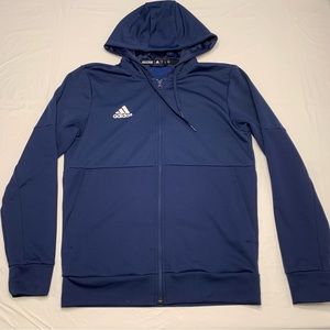 Adidas Aeroready Blue Full Zip Up Hoodie Sweatshirt Men’s Medium